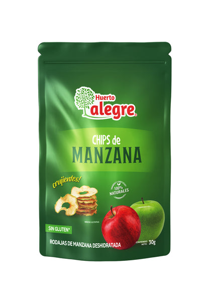 Caja con 30 Bolsas de 30 grs. de Chips de Manzana Sabor Natural